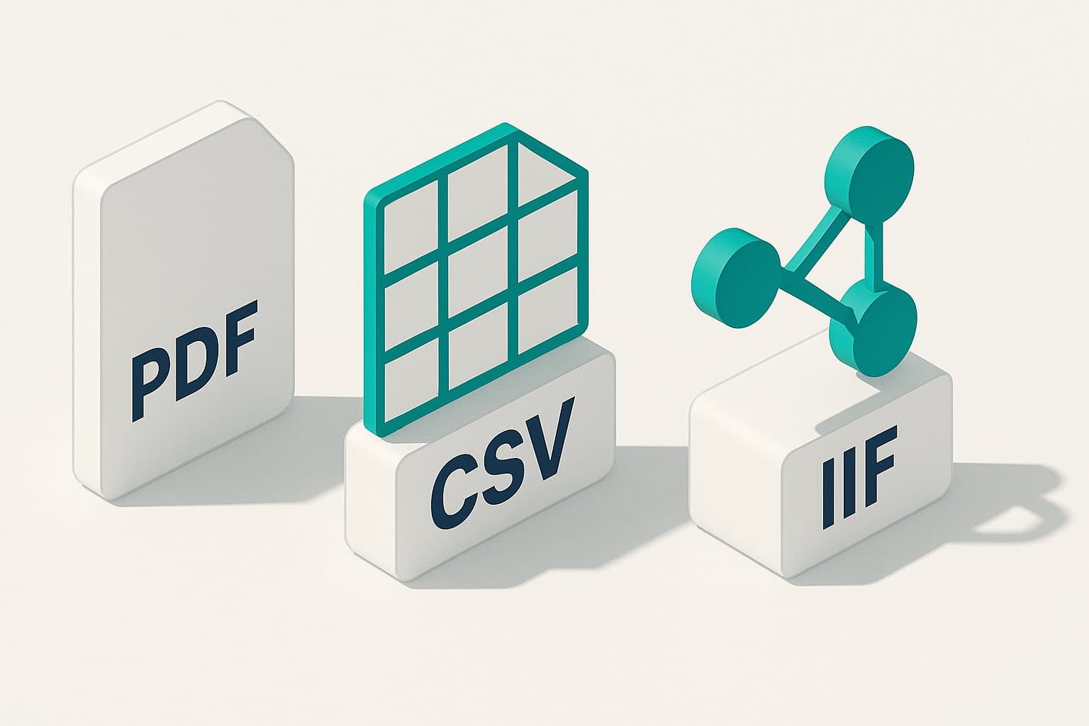 Choosing the Right Export Format: PDF vs CSV vs IIF